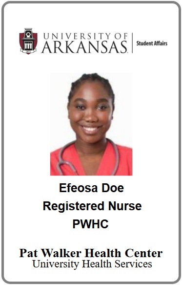 pat walker health center badge
